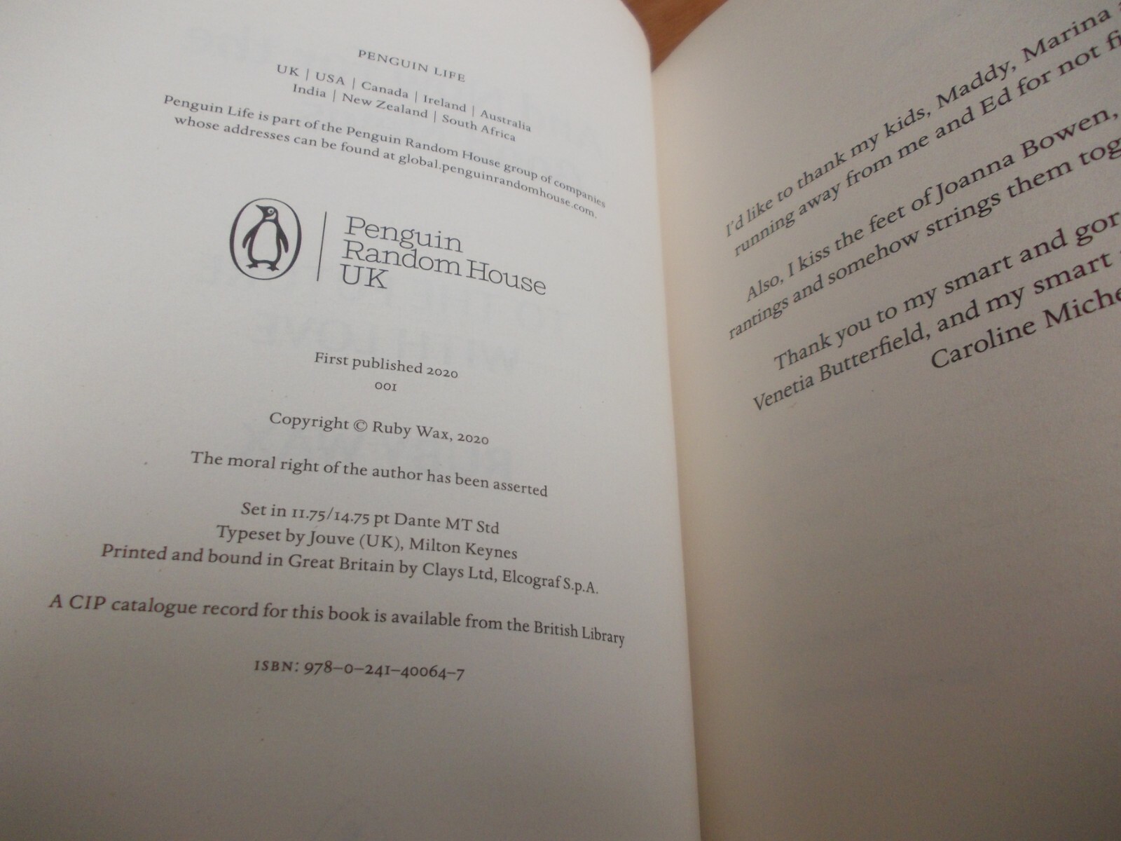 And Now For The Good News.. Ruby Wax ,FIRST EDITION ,1st printing Hardback 2020