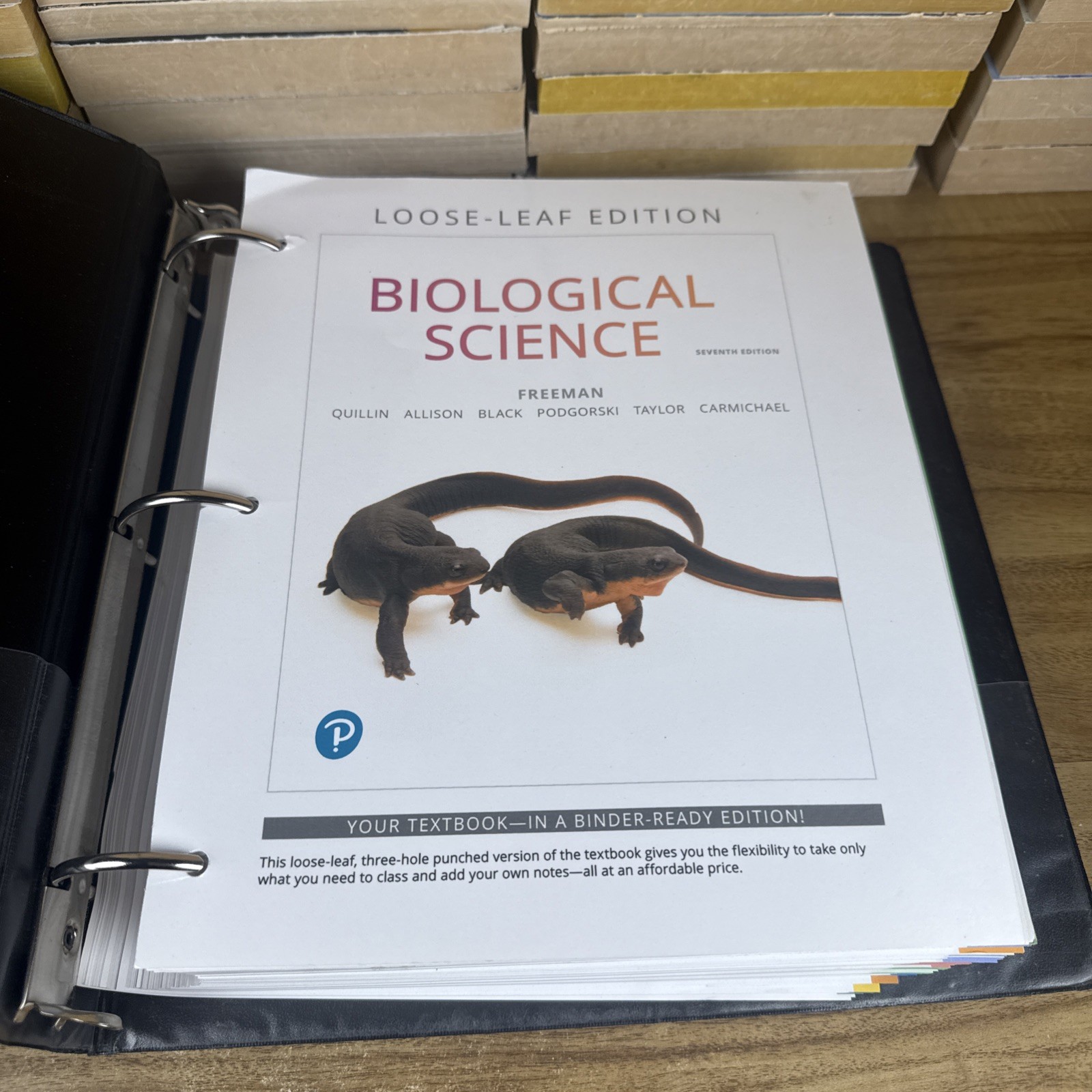Biological Science – Loose Leaf, by Freeman Scott; Quillin – Good W/ Binder