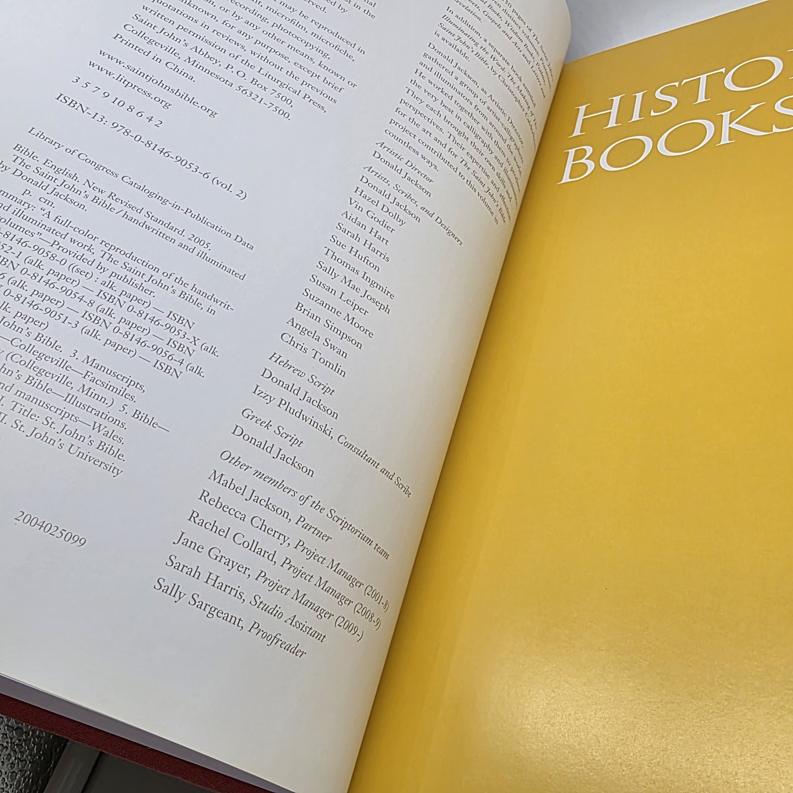 Saint John’s Bible: Historical Books Vol. 2 by Donald Jackson