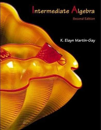 Intermediate Algebra (2nd – Paperback, by Martin-Gay K. Elayn – Very Good