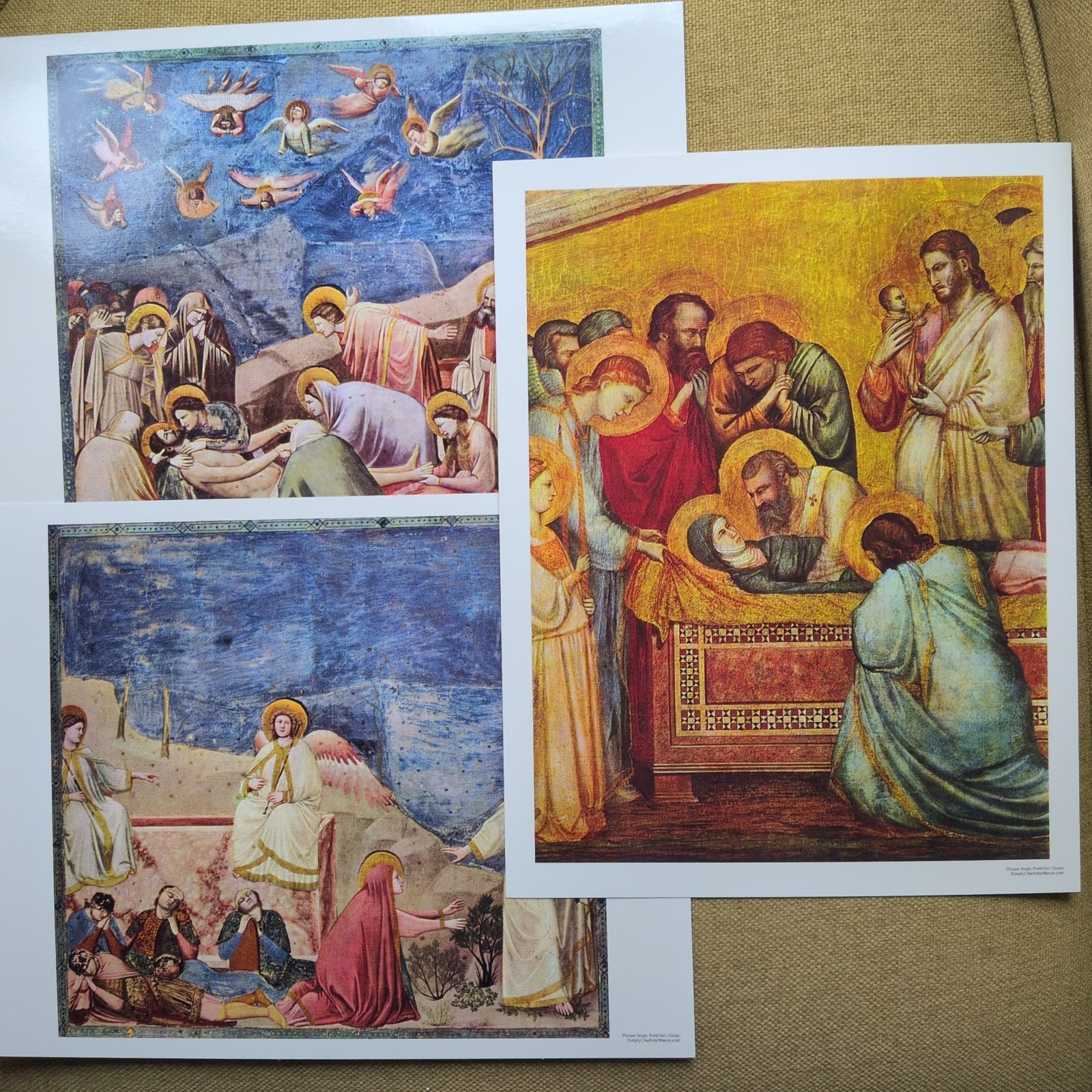 Simply Charlotte Mason Picture Study Portfolios: Giotto COMPLETE Homeschool EXC