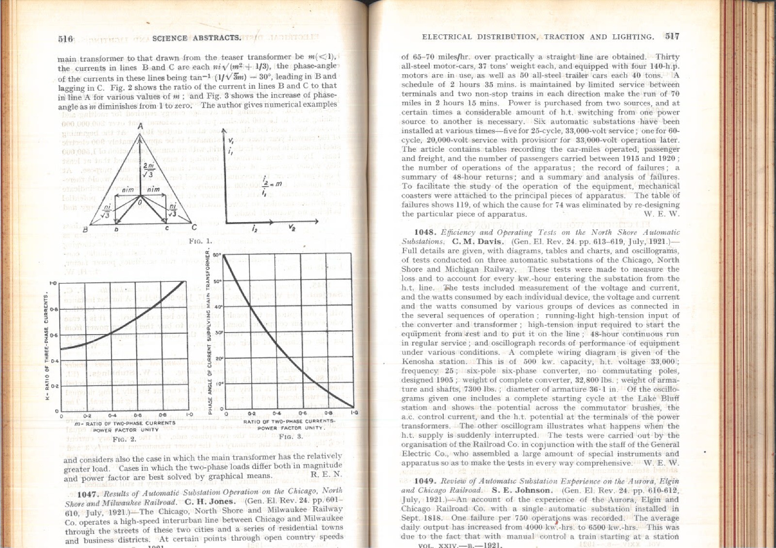 VINTAGE 1921 SCIENCE ABSTRACTS 1921 B ELECTRICAL ENGINEERING 654 PAGES