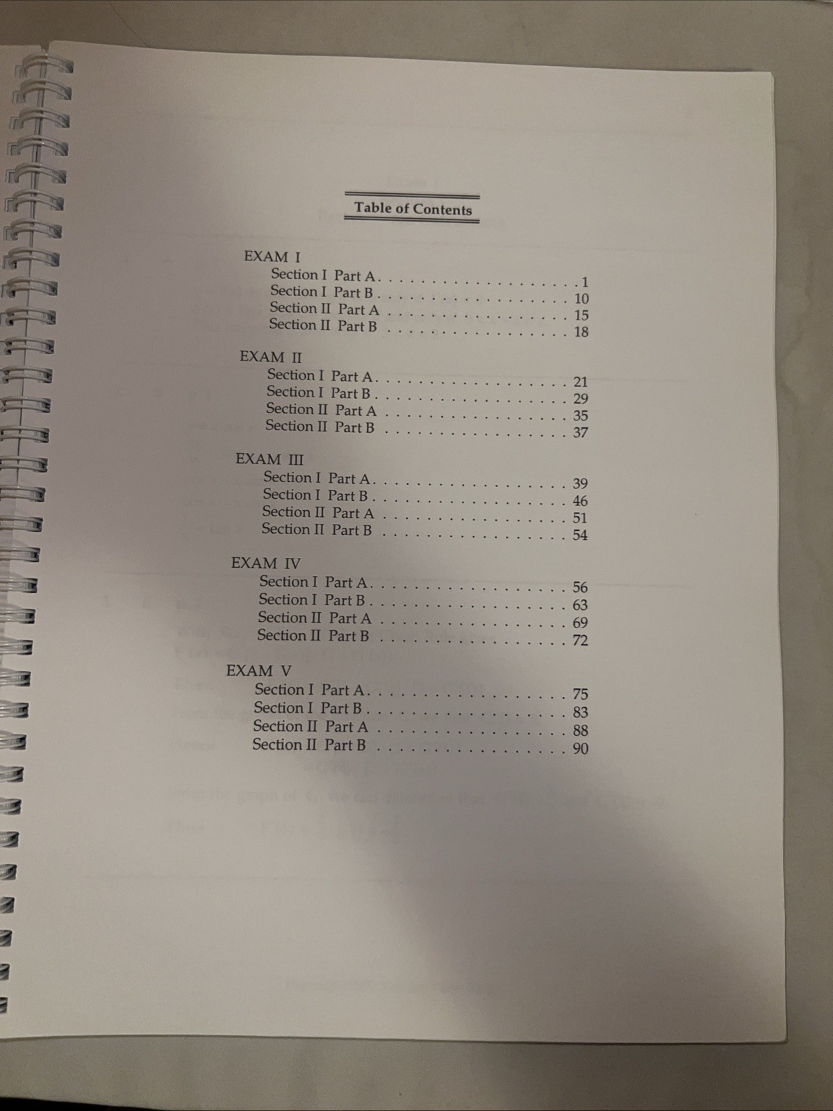 Y2K Preparing For The AP Calculus (AB) Examination Textbook – Vintage – LIKE NEW