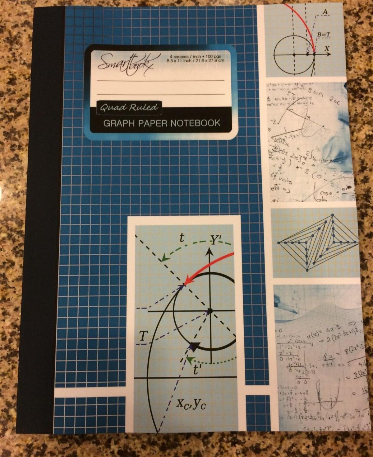Graph Paper Notebook: Squared Graphing Paper Blank Quad Ruled * Large 8.5”x 11″