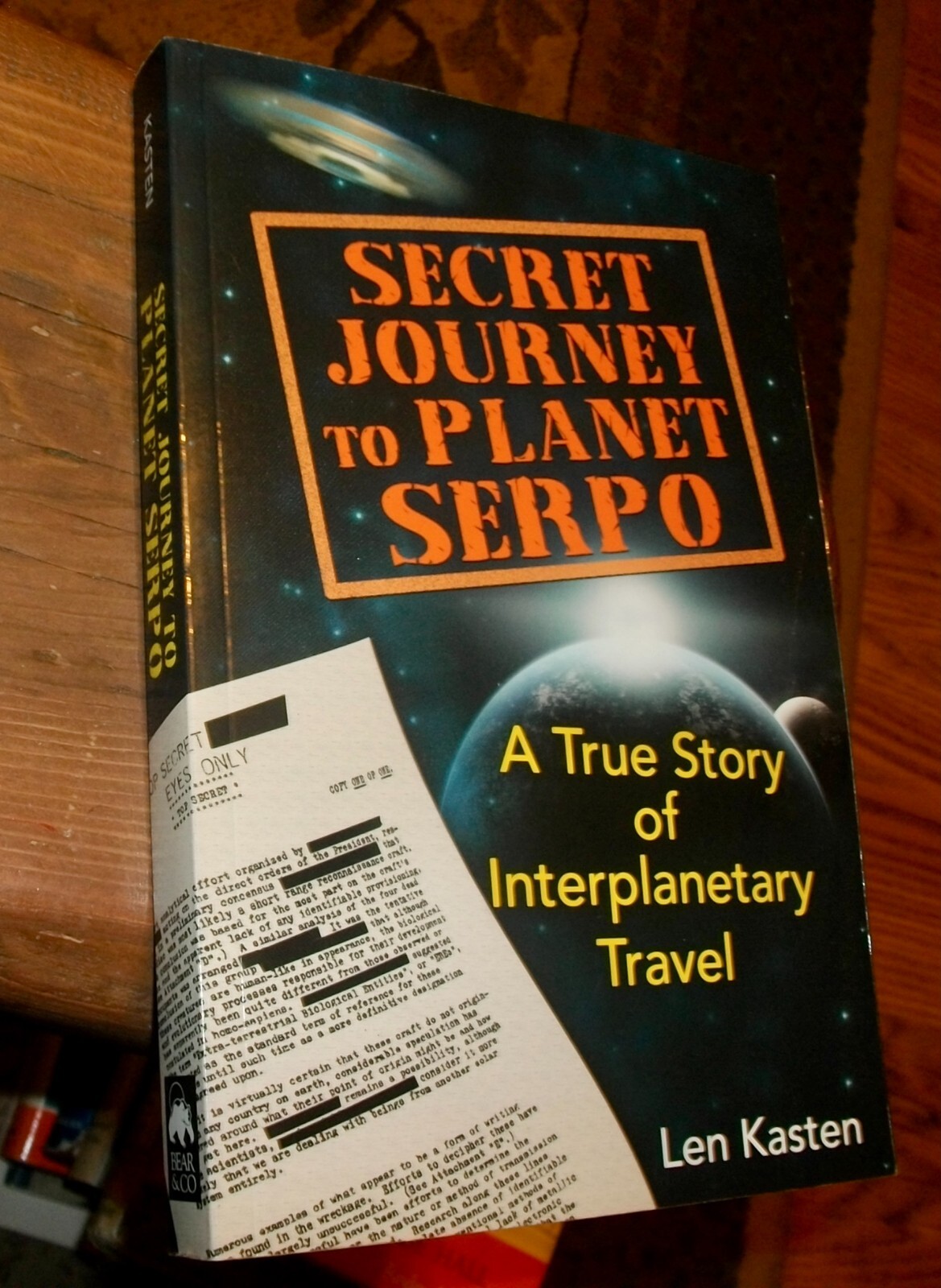 Secret Journey to Planet Serpo, Space Travel, by Len Kasten, Illustrated, PB