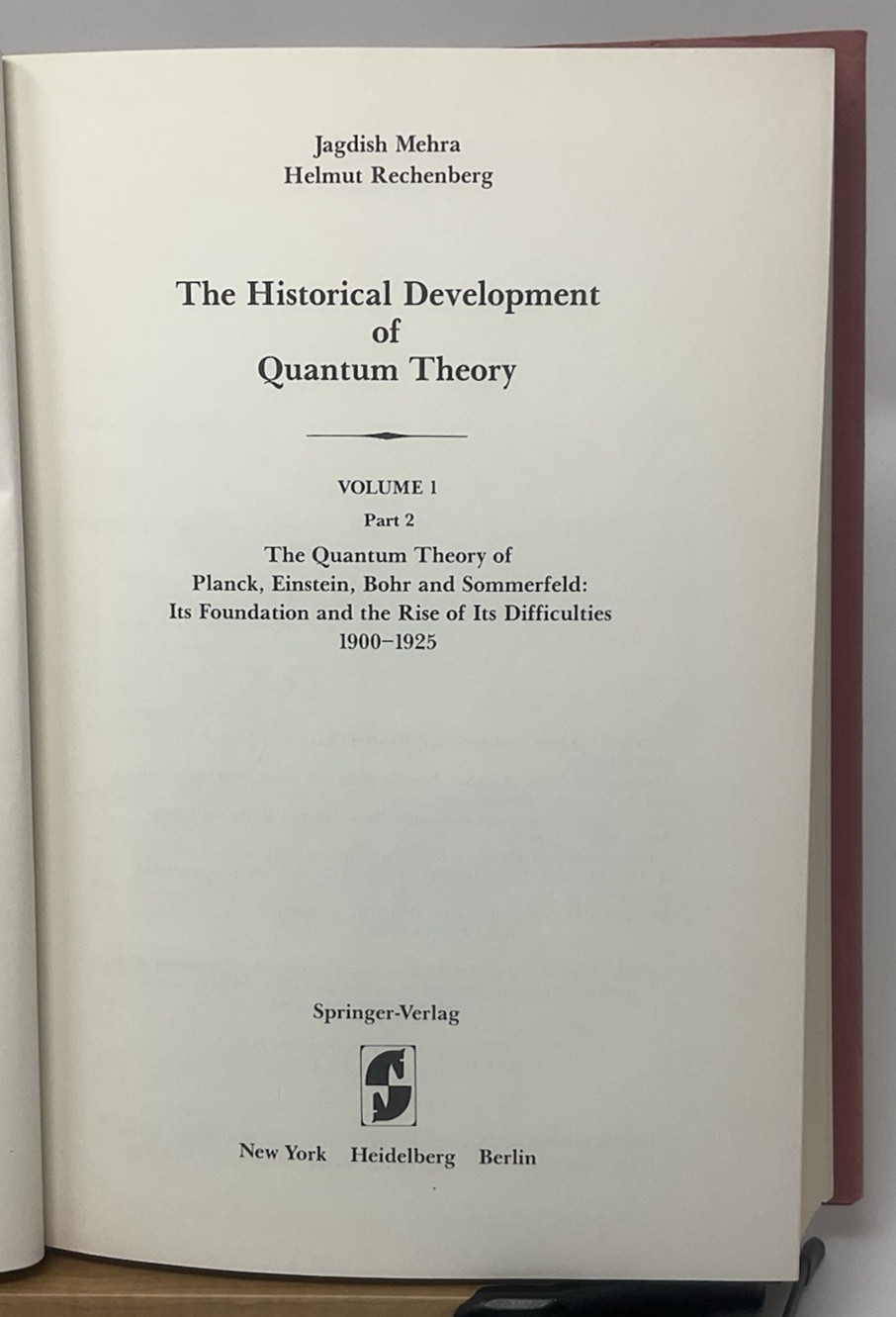 The Historical Development of Quantum Theory Volume 1 Part 2 F5