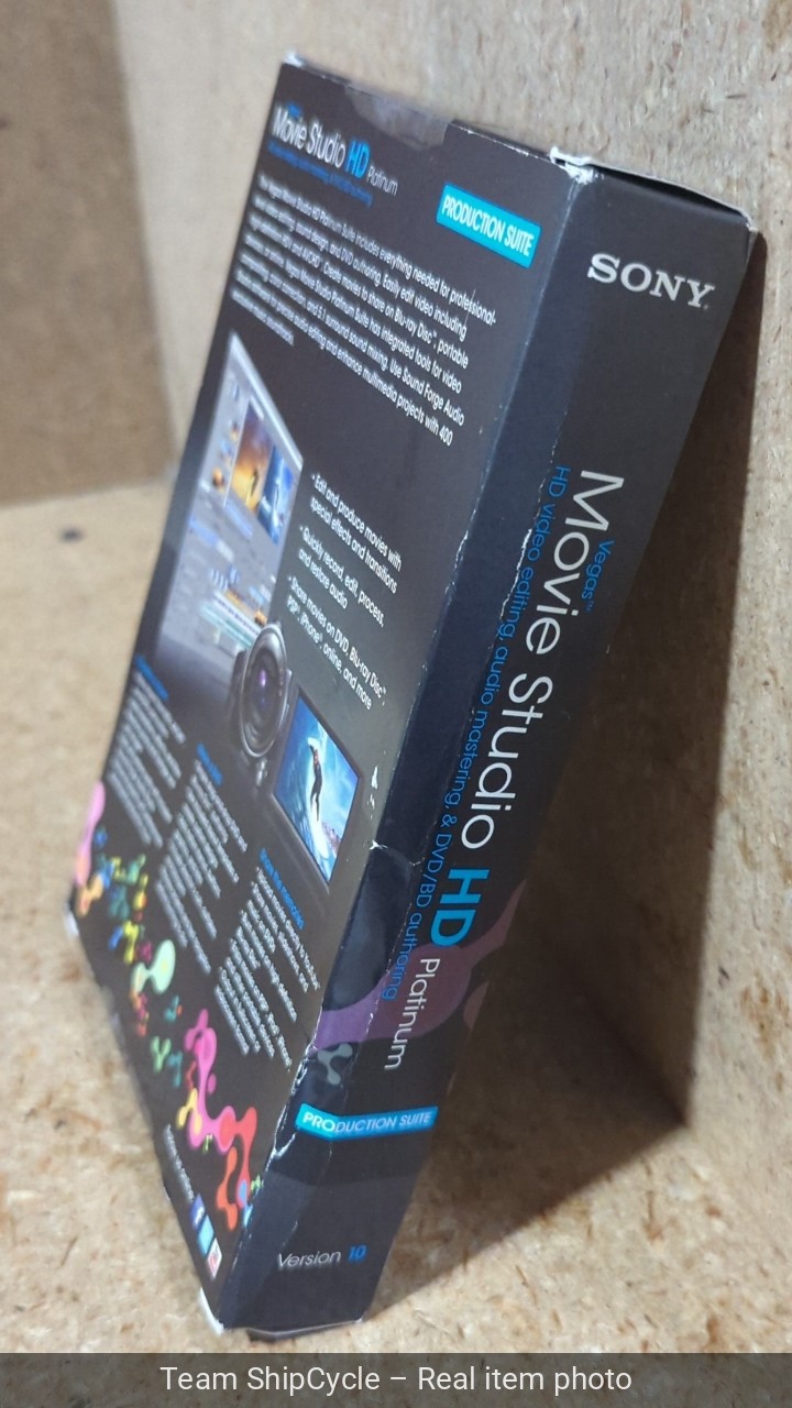 Brand Sony Vegas Movie Studio HD Platinum Video Editing Audio Software G2U