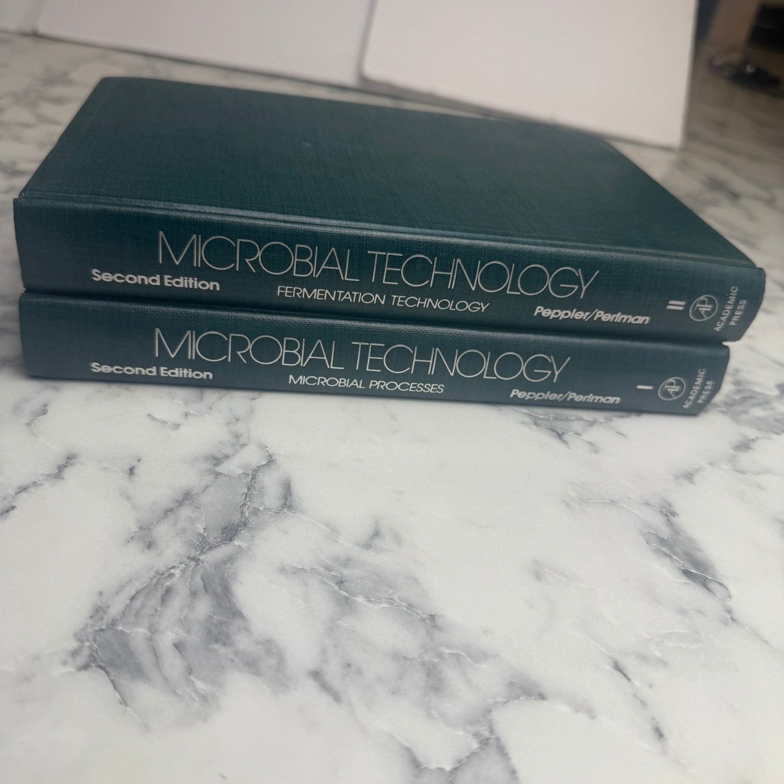 Lot of Academic Press Microbial Technology Science Textbooks Set Hardcover