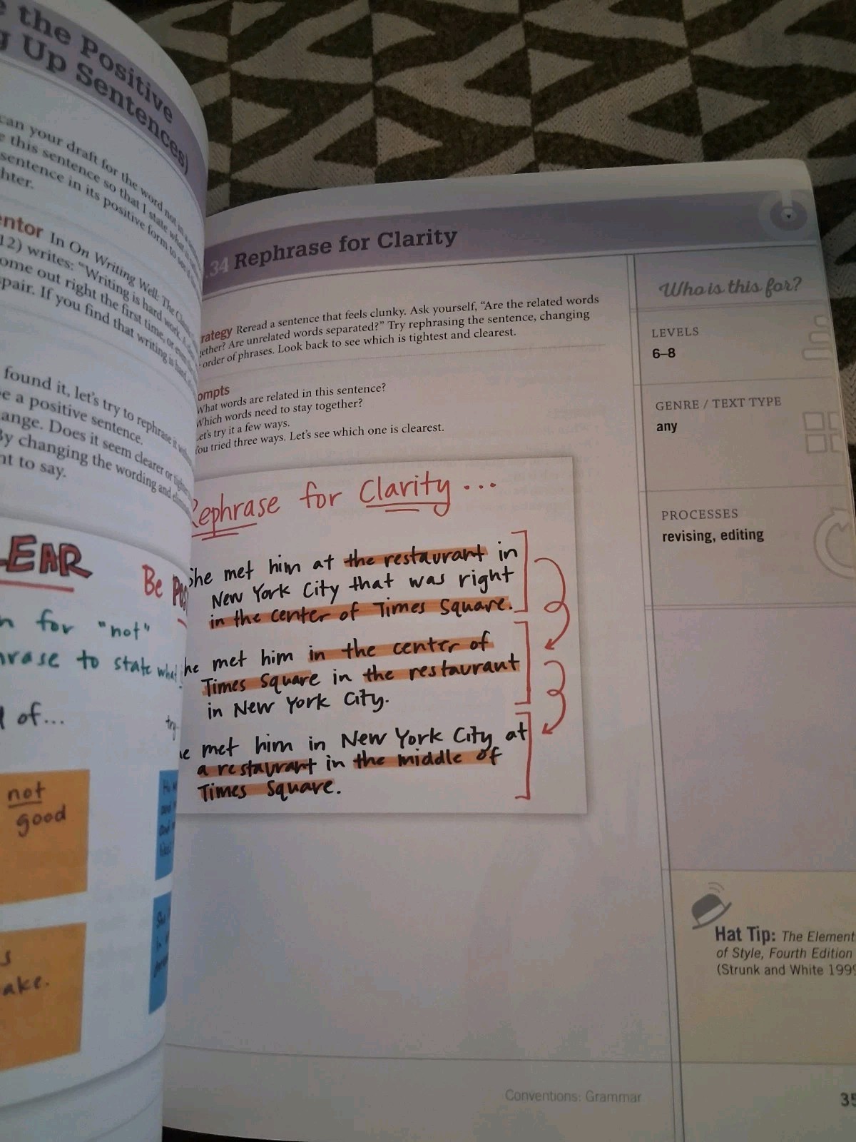The Writing Strategies Book by Jennifer Serravallo (410 pages) Softcover