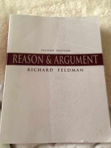 Reason & Argument (2nd Edition) – Paperback, by Feldman Richard – Acceptable
