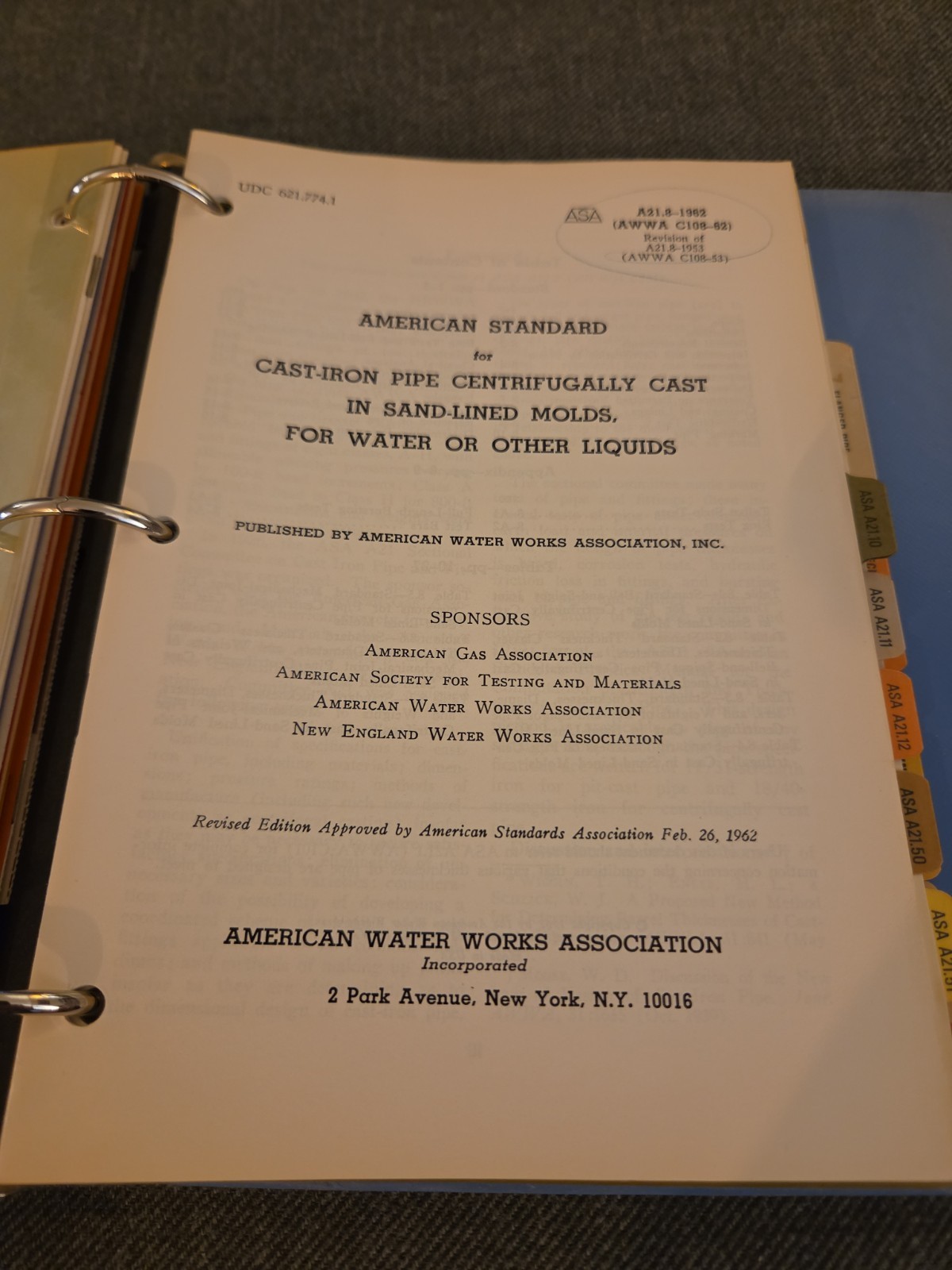 Handbook Of Cast Iron Pipe 3rd Edition Cast Iron Pipe Research Association 1960s