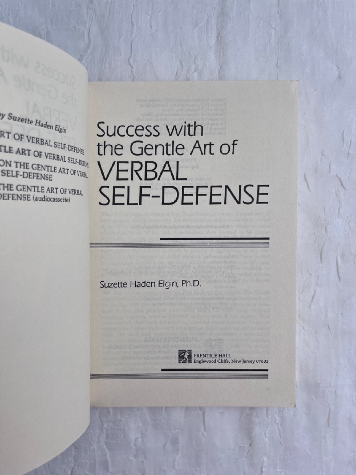 Success with the Gentle Art of Verbal Self-Defense by Suzette Haden Elgin