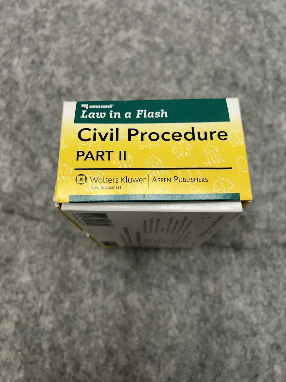 Emanuel Law In A Flash Civil Procedure Part II 2009 Bar Exam Study Aid Aspen
