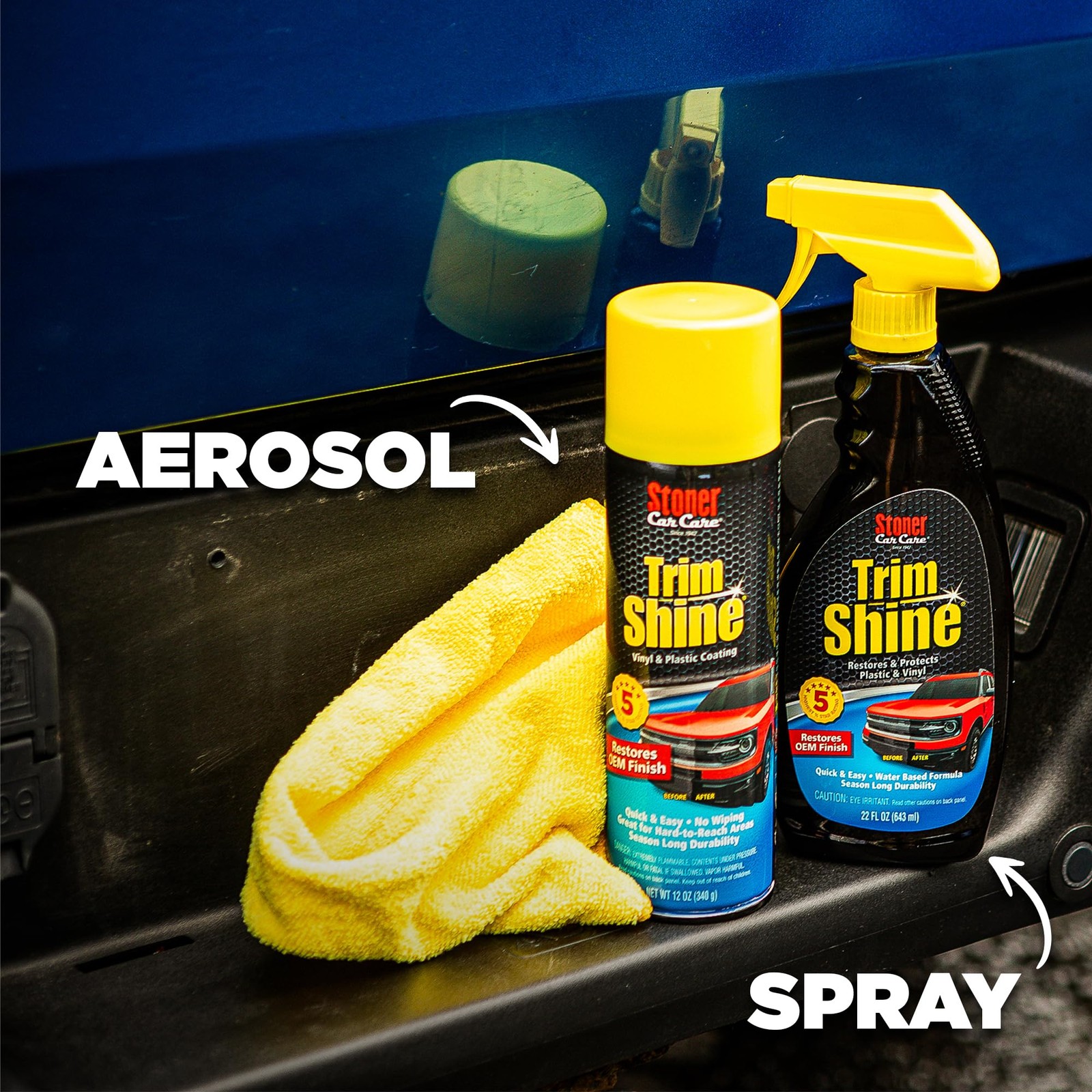 Trim Shine Black Trim and Plastic Restorer 22 fl oz Pack of 6 92034-6PK