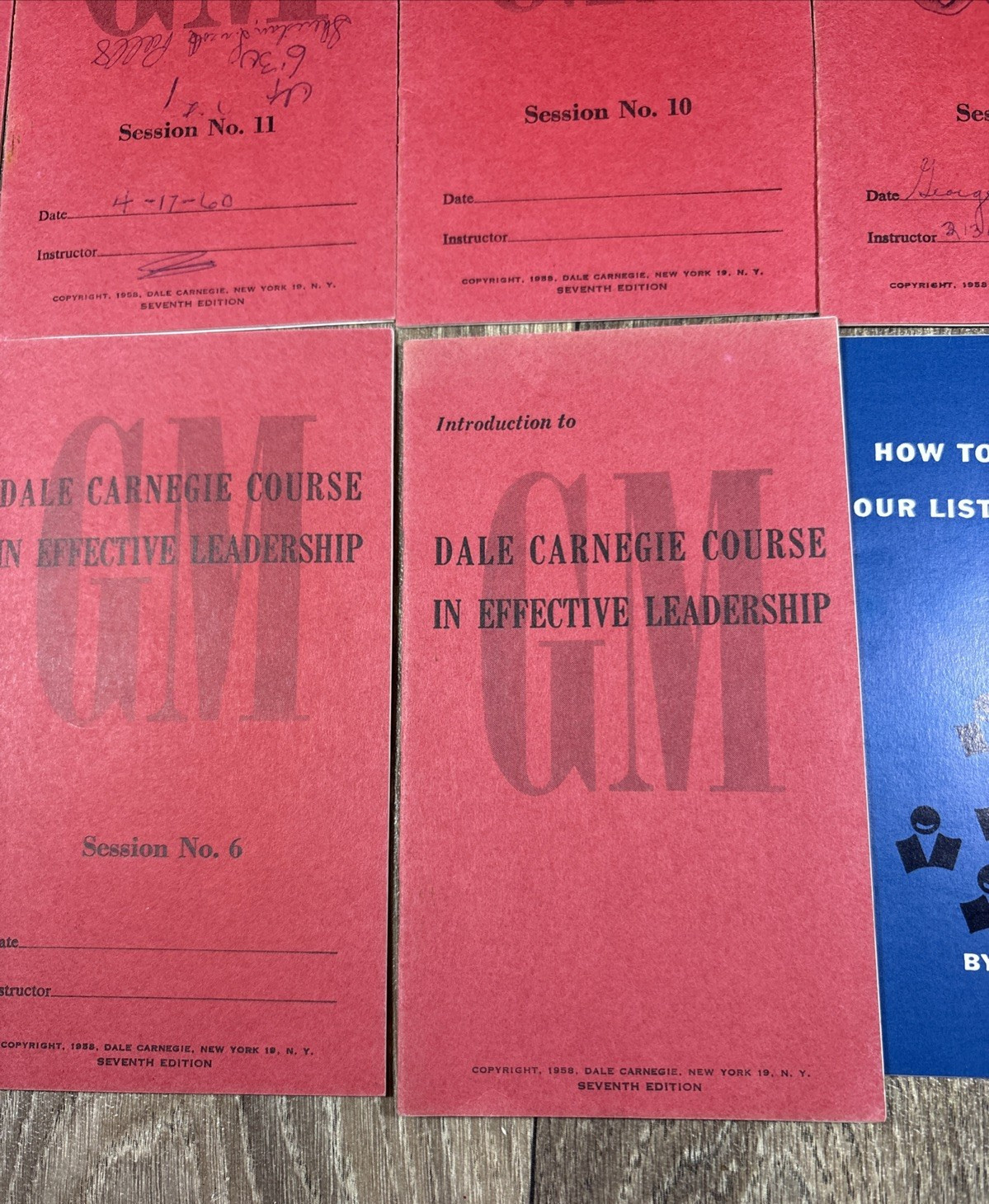 Vtg Dale Carnegie Course Effective Leadership Participant Manuals Booklets