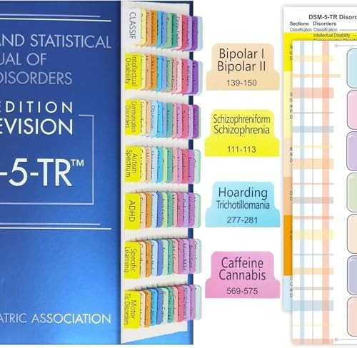 Diagnostic and Statistical Manual of Mental Disorders DSM 5 TR + Tabs USA Stock