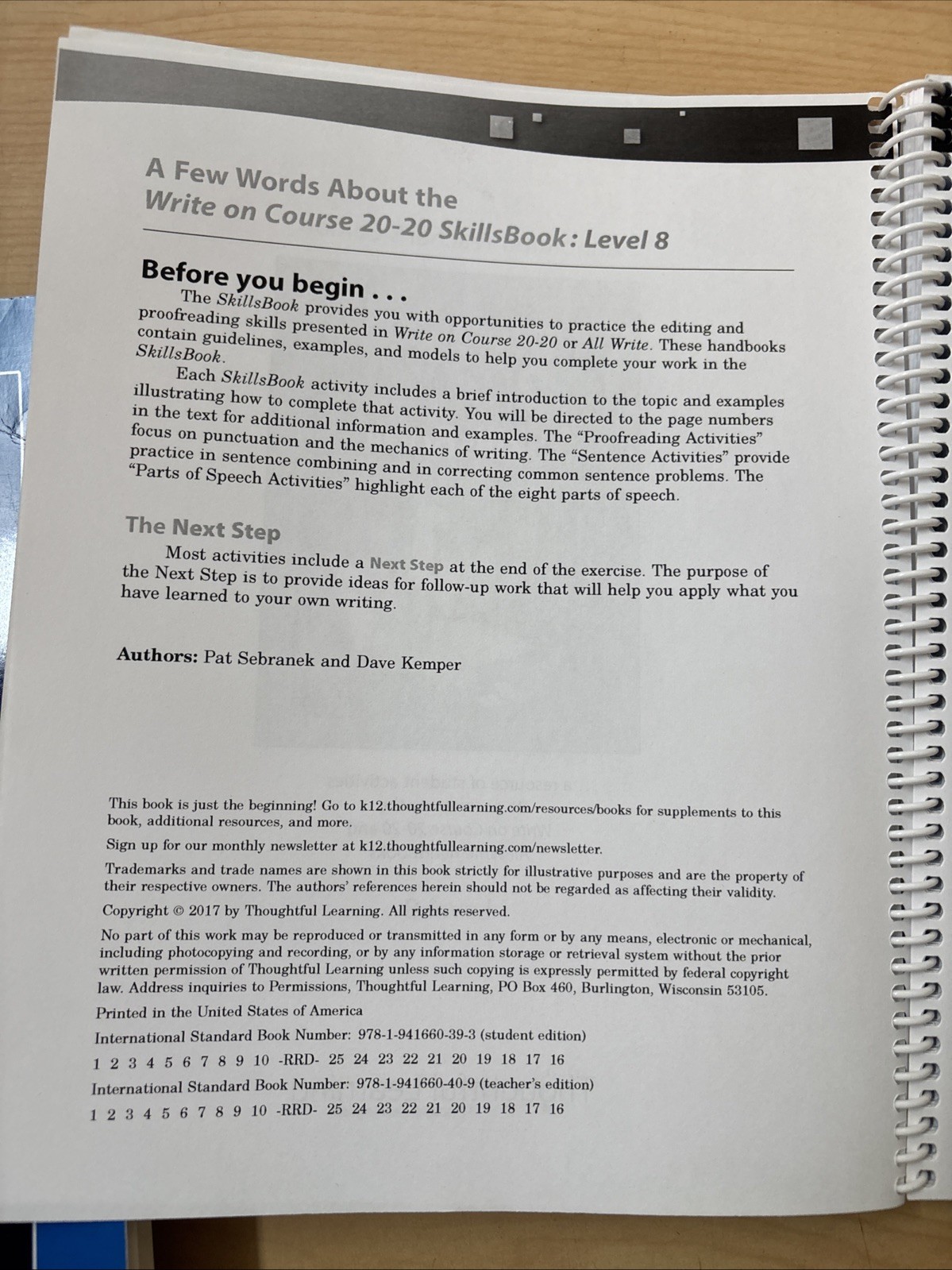 Lot 3 Write on Course 20-20 Grade 8 Textbook Skillsbook Teacher’s Edition Set VG