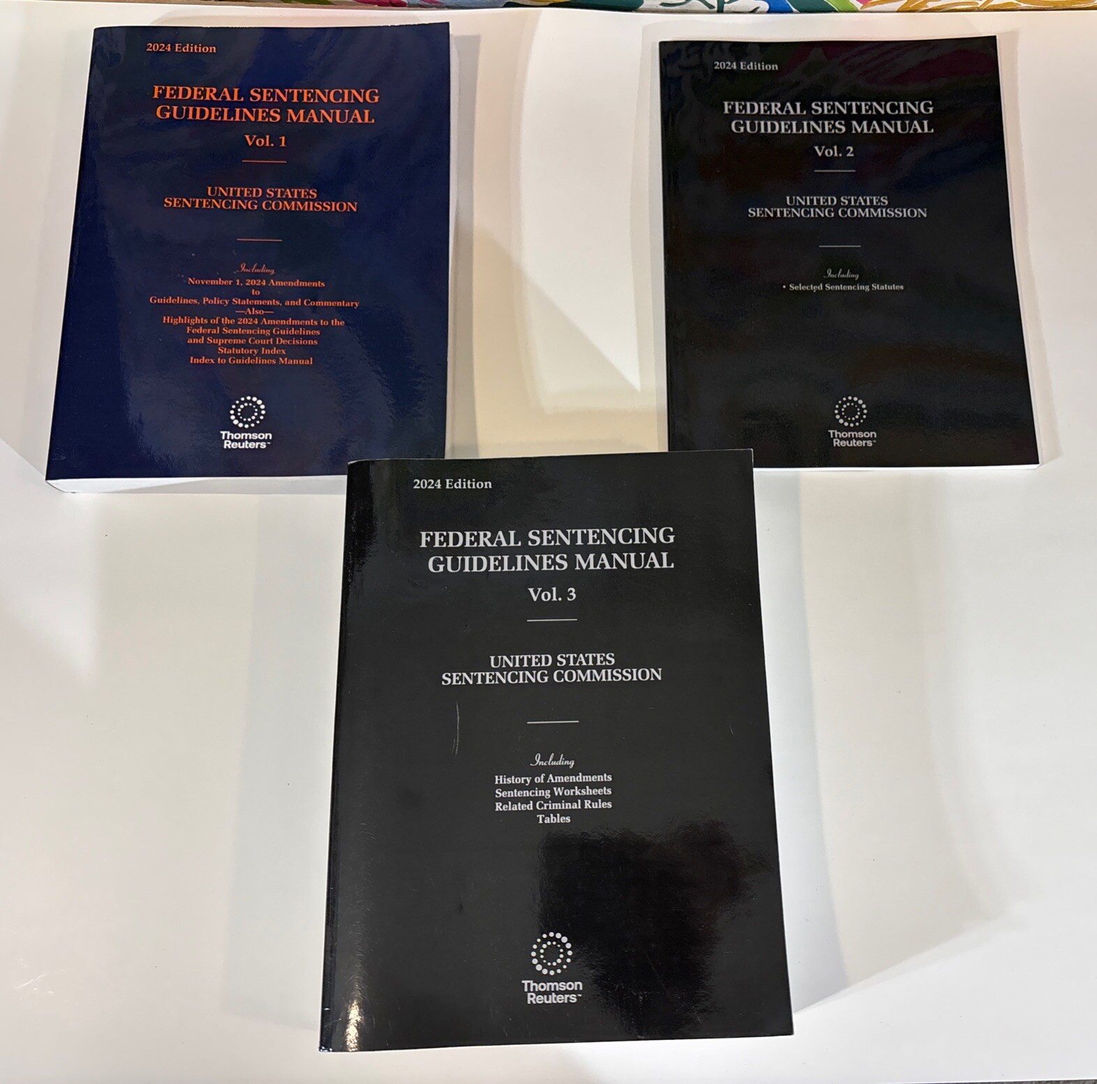 Federal Sentencing Guidelines Manual 2024 Edition Complete Set Volumes 1-3