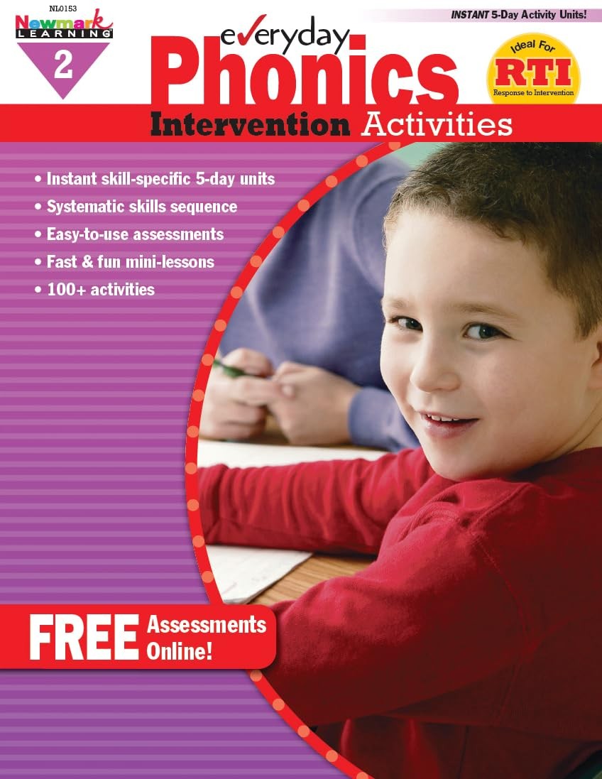 Newmark Learning Grade 2 Everyday Intervention Activities Aid for Phonics (E…