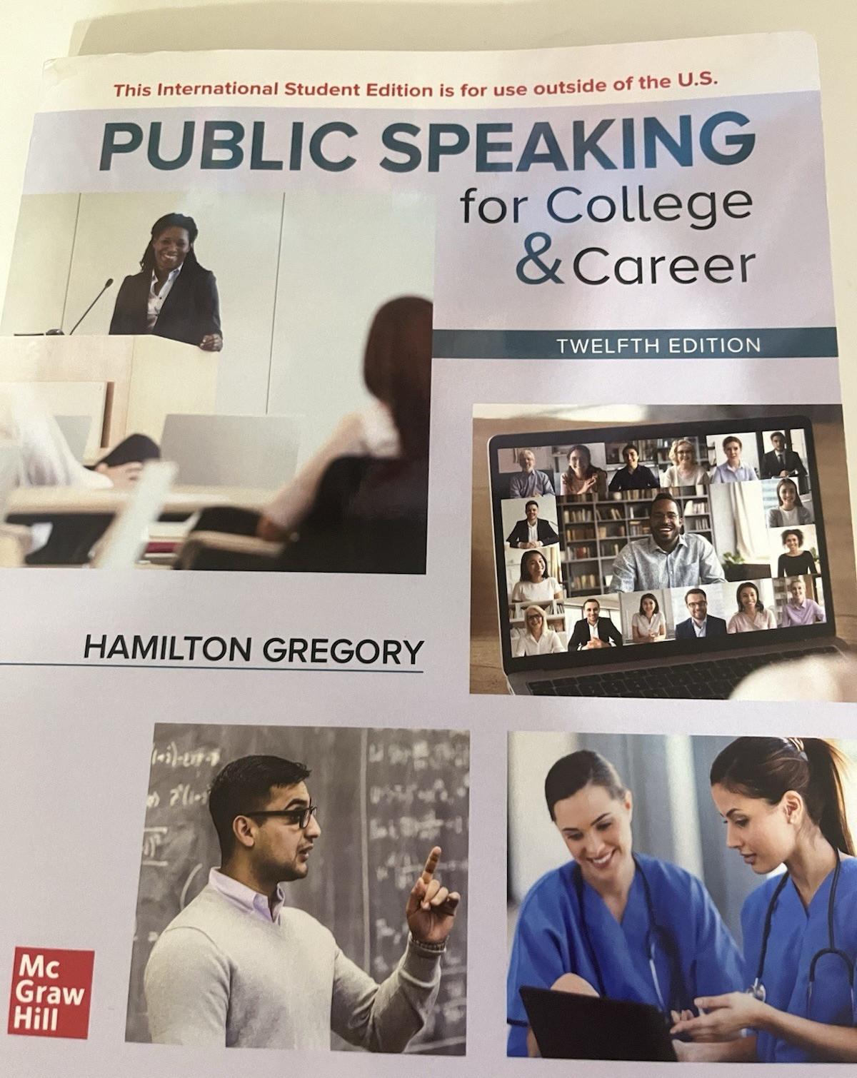 McGraw Hill Public Speaking for College & Career 12th Ed Hamilton Gregory PB