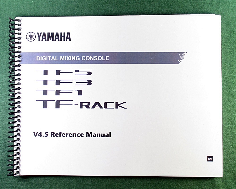 Yamaha TF5 TF3 TF1 Reference Manual: Full Color 118 Pages & Protective Covers!