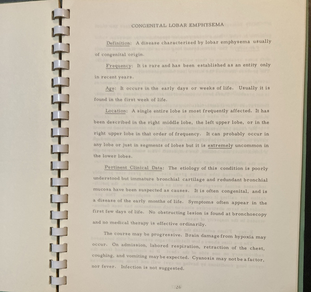 AFIP Pediatrics Radiologic Pathology Workbook 1966