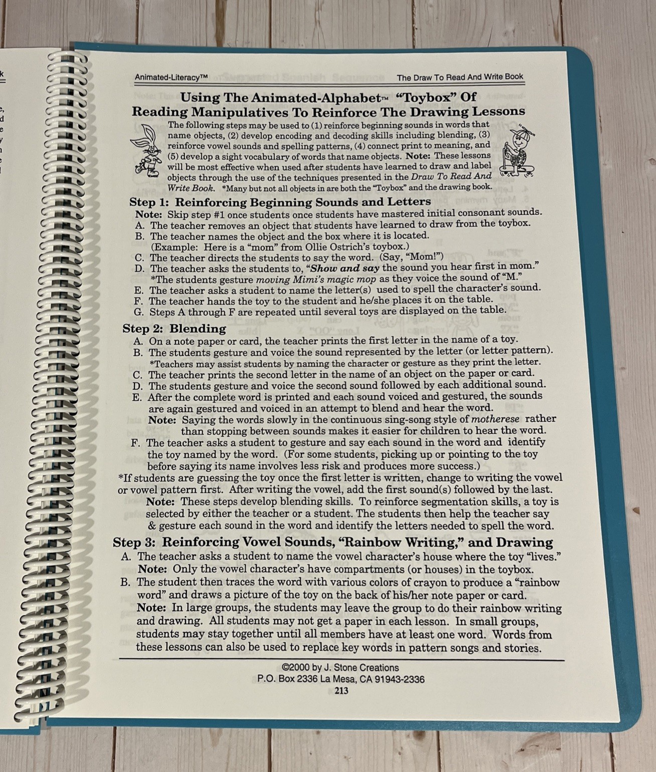The Animated Literacy Story Draw To Read And Write Book Jim Stone 2000 Learning