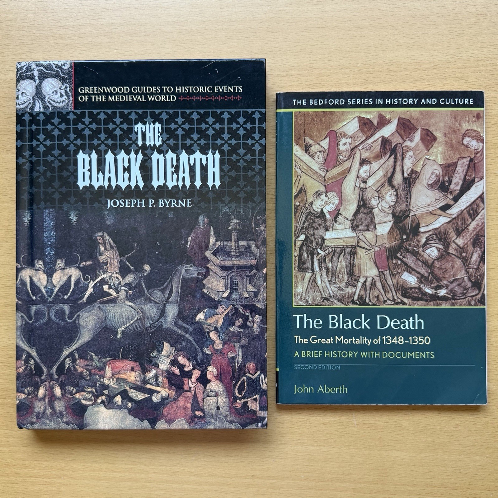 The Black Death 2 Books Joseph Byrne 2004 Greenwood Hardcover Great Mortality