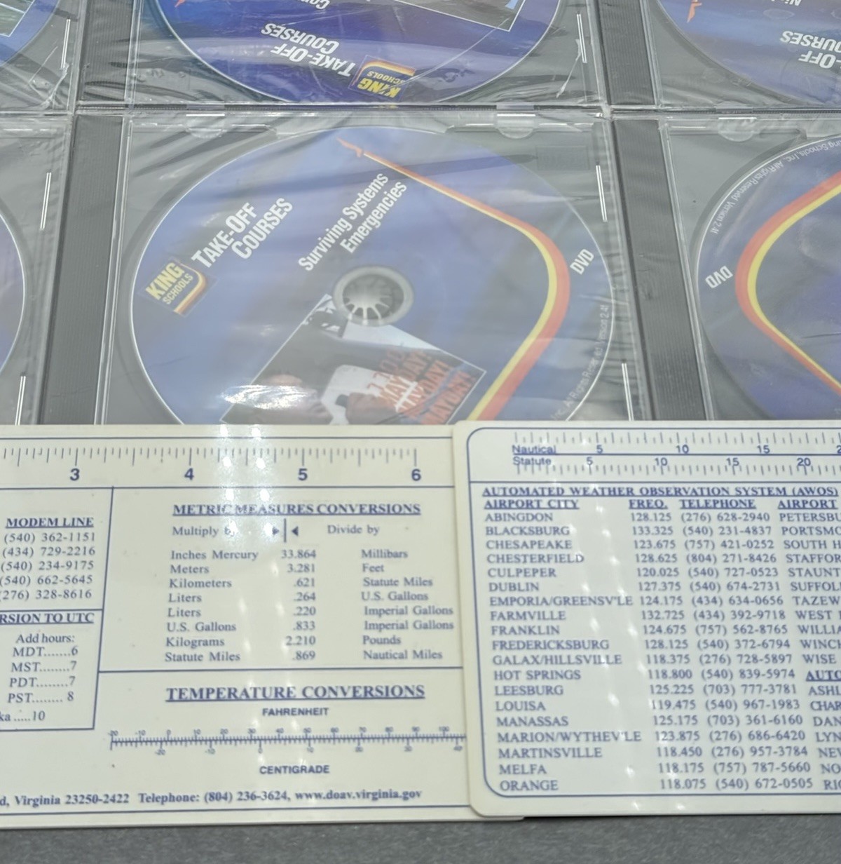 King Schools – 13 DVD & 4 CD-ROM Lot w/Study Guides Aviation Flight Courses NEW