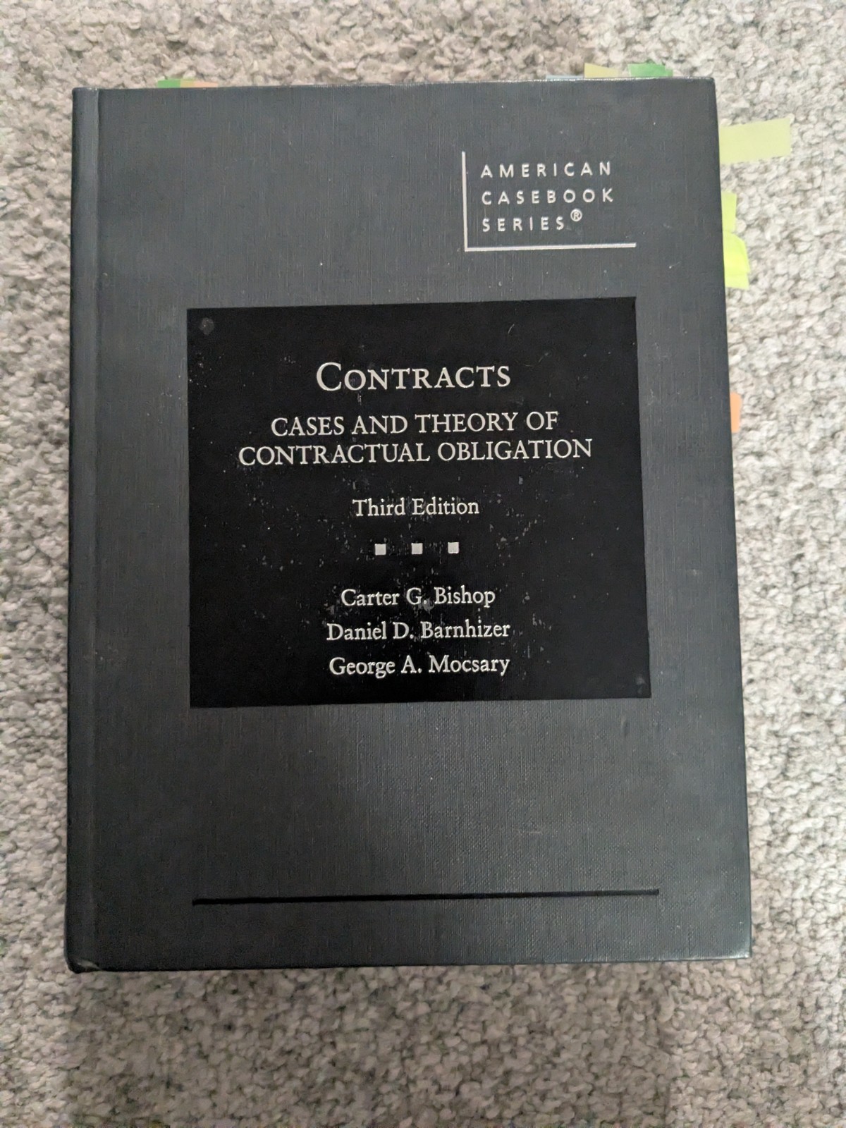 West Academic Contracts: Cases and Theory of Contractual Obligation 3rd Ed