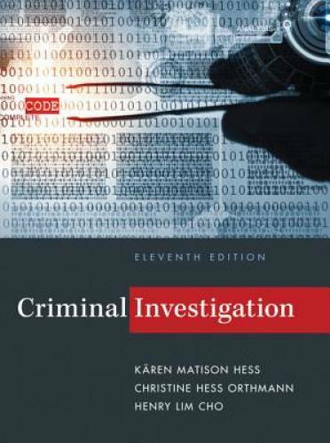 Criminal Investigation – Hardcover By Hess, KÃ¤ren M. – GOOD