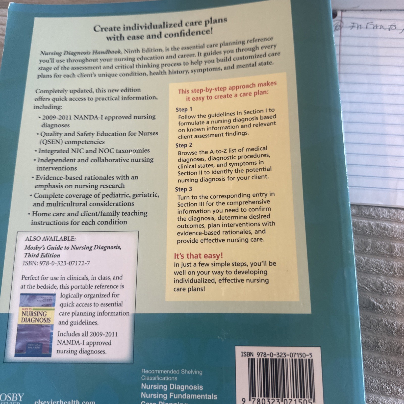 Nursing Diagnosis Handbook : An Evidence-Based Guide to Planning Care by Gail B.