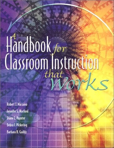 A Handbook for Classroom Instruction That Works – paperback Marzano, Robert …