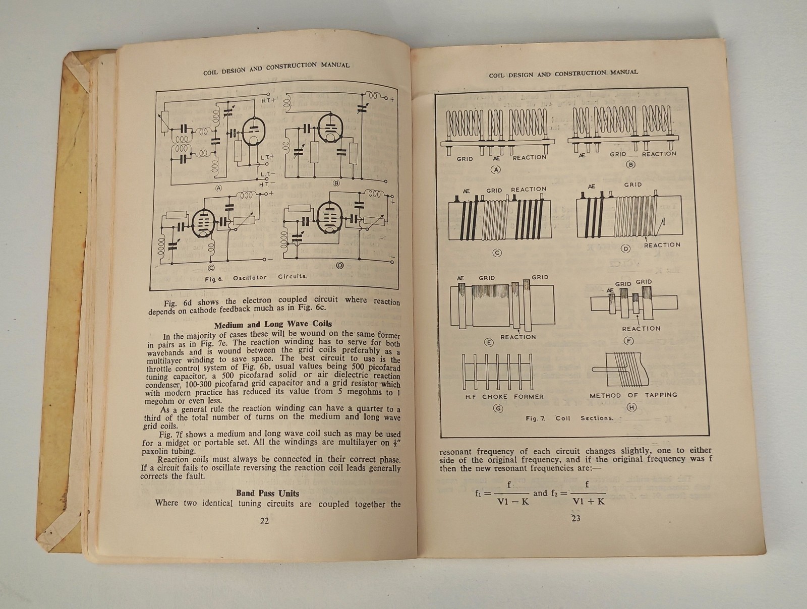 Vintage Coil Design and Construction Manual No.160 Bernards Radio Book 1960 Elec