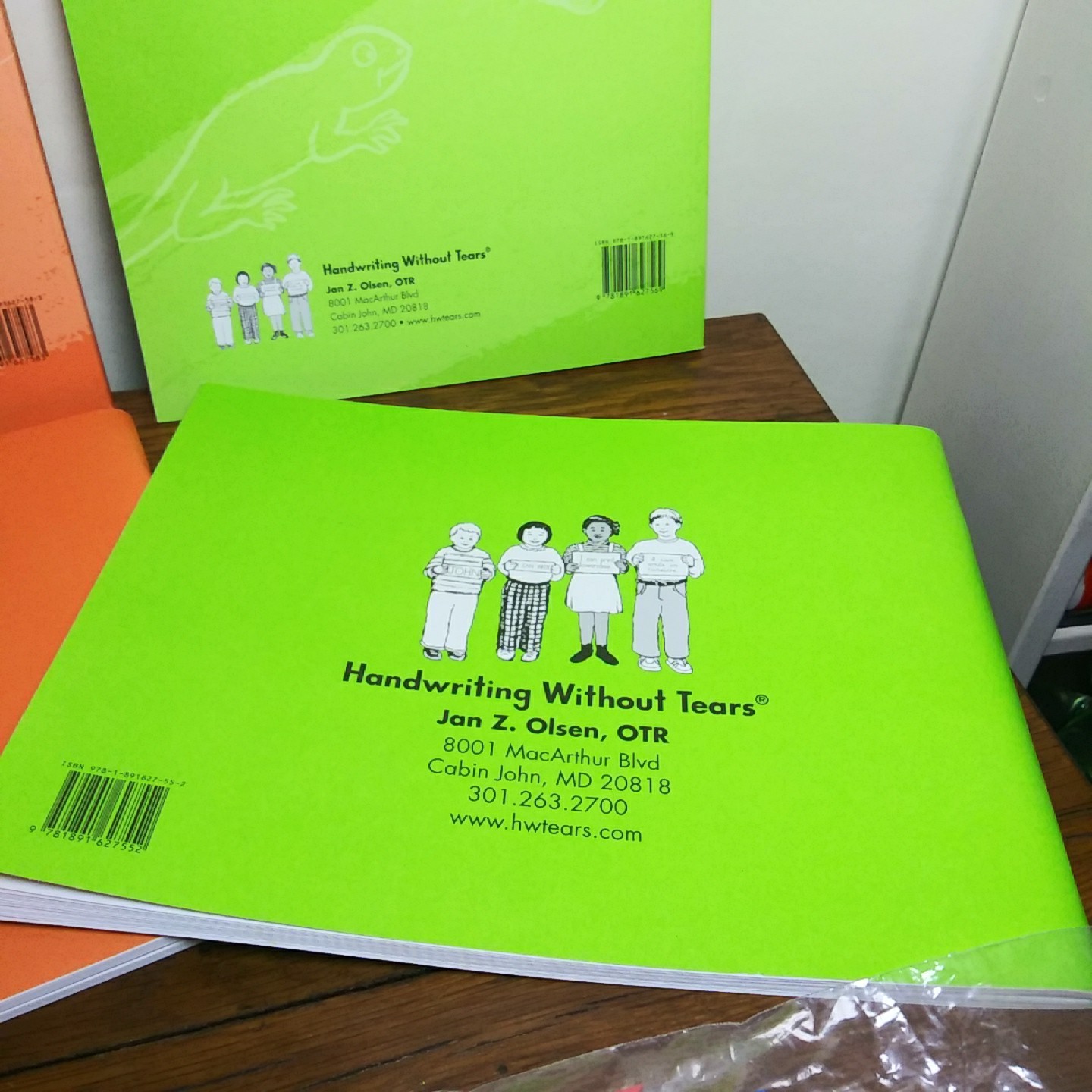 Handwriting Without Tears 4 Books Teacher Student Workbooks Math Foam Fractions