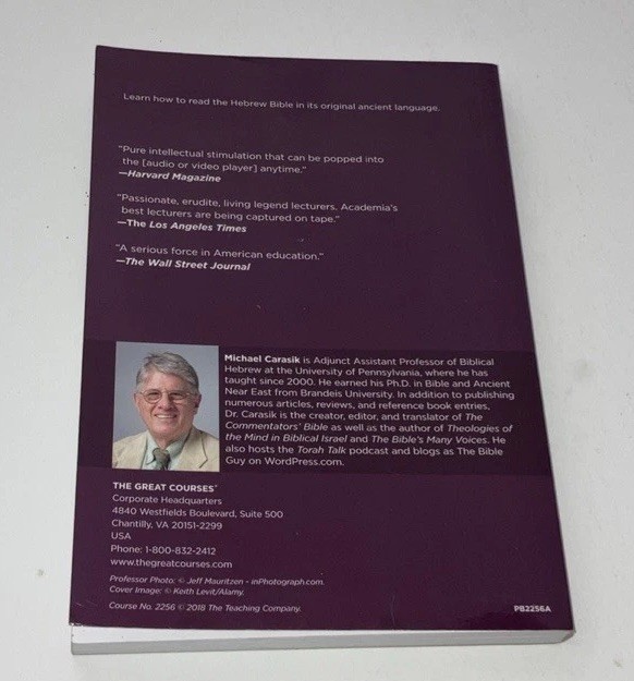 Biblical Hebrew: Learning A Sacred Language, By Michael Carasik