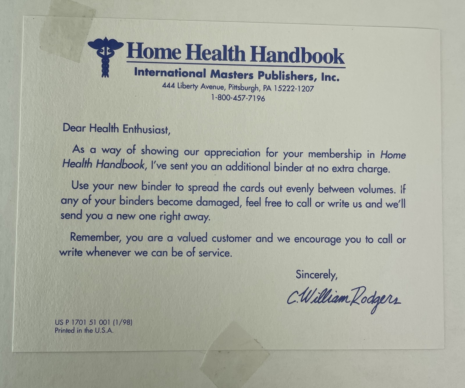 Vintage 90s Home Health Handbook Binders SET OF 2 MIXED Chapters