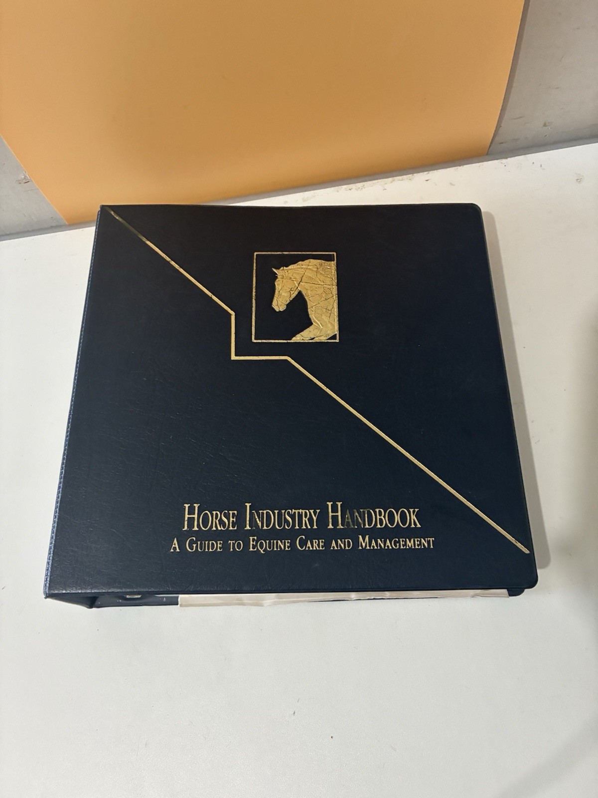 Horse Industry Handbook Guide to Equine Care and Management 3 Ring Binder 1994