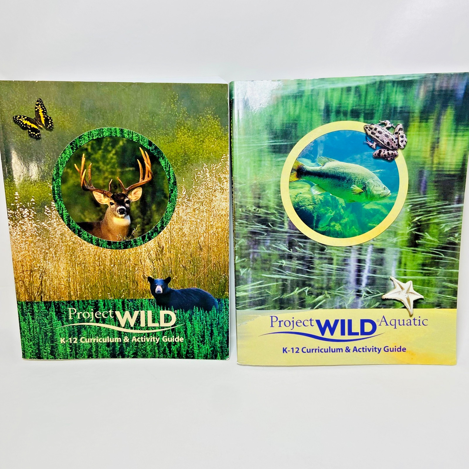 Set of 2 Project Wild Aquatic K-12 Curriculum Activity Guide Homeschool Science