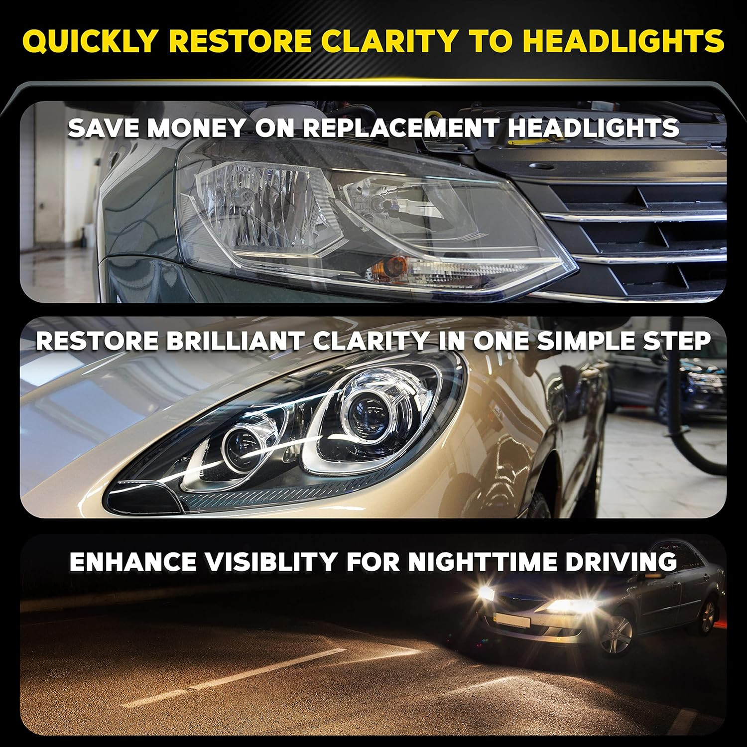 Meguiar’s Plastx Clear Plastic Cleaner And Polish For Headlights And More 10 Oz