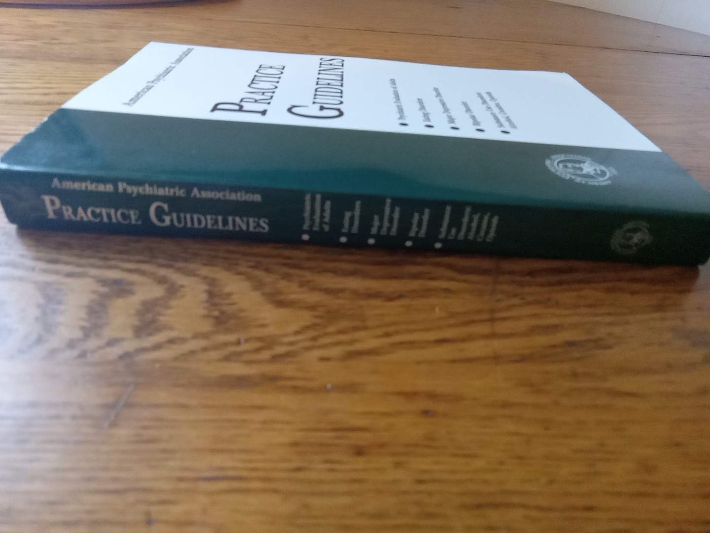 American Psychiatric Association Practice Guidelines First Edition