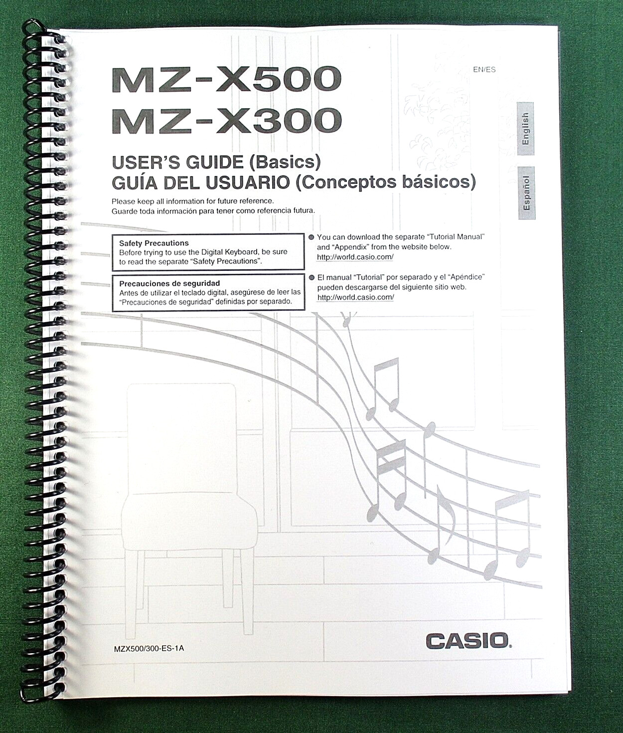 Casio MZ-X500 MZ-X300 Instruction Manual: 82 Pages Coil Bound & Clear Covers!
