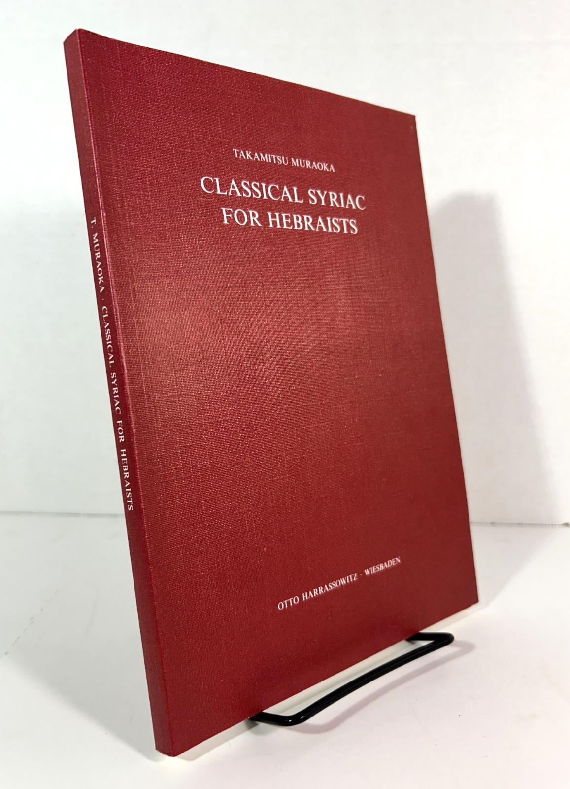 Classical Syriac for Hebraists by Takamitsu Muraoka 1987 Softcover