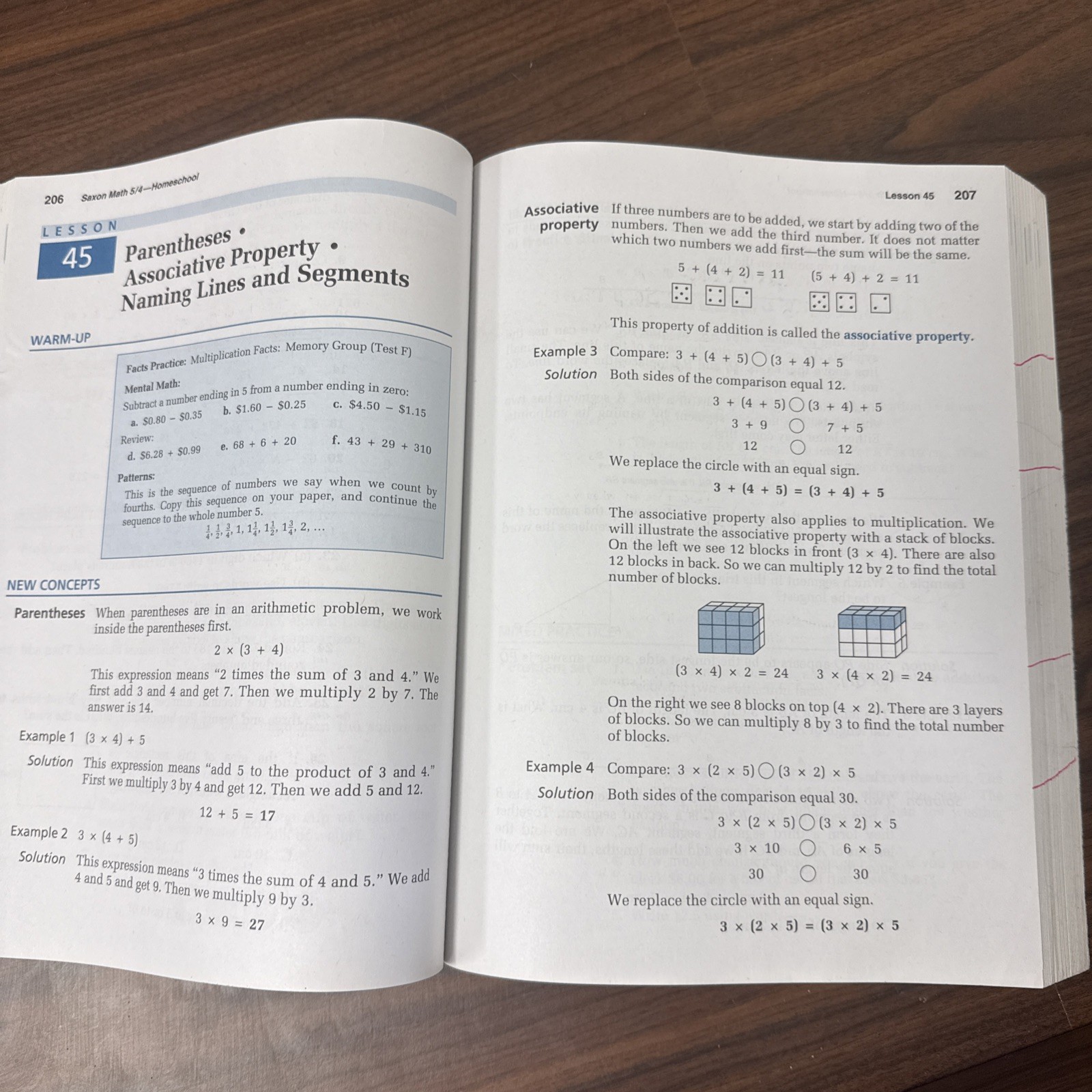 SAXON MATH 5/4, 3RD EDITION HOME SCHOOL STUDENT EDITION. By Saxon Publishers VG+