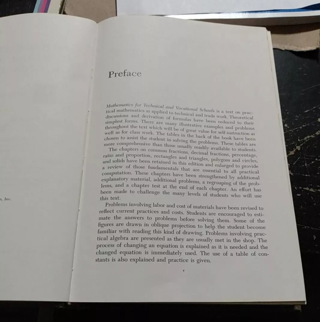 Mathematics Technical & Vocational Schools 5th Edition 1968 Slade Margolis Boyce