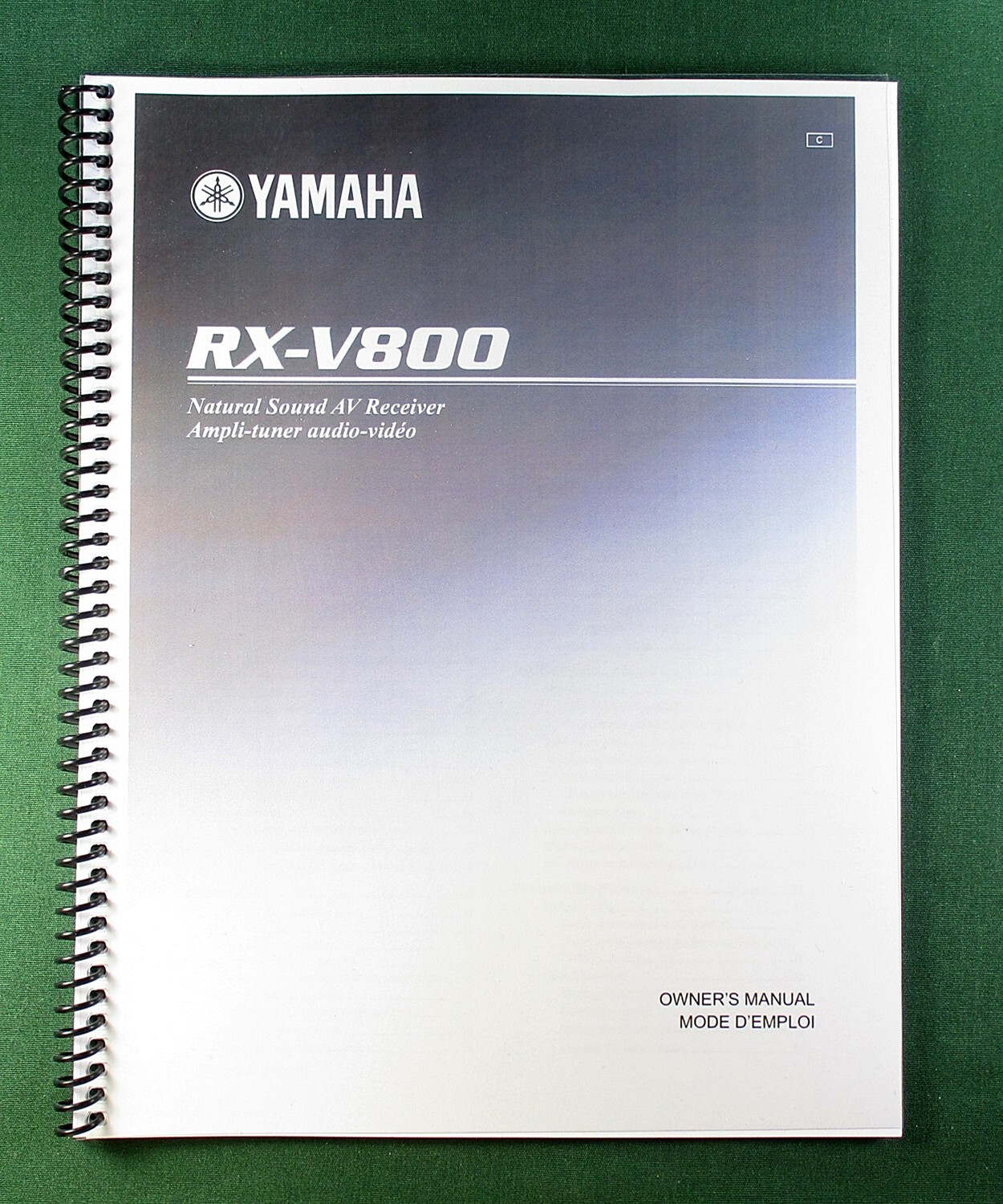 Yamaha RX-V800 Instruction Manual: 80 Pages & Protective Covers!
