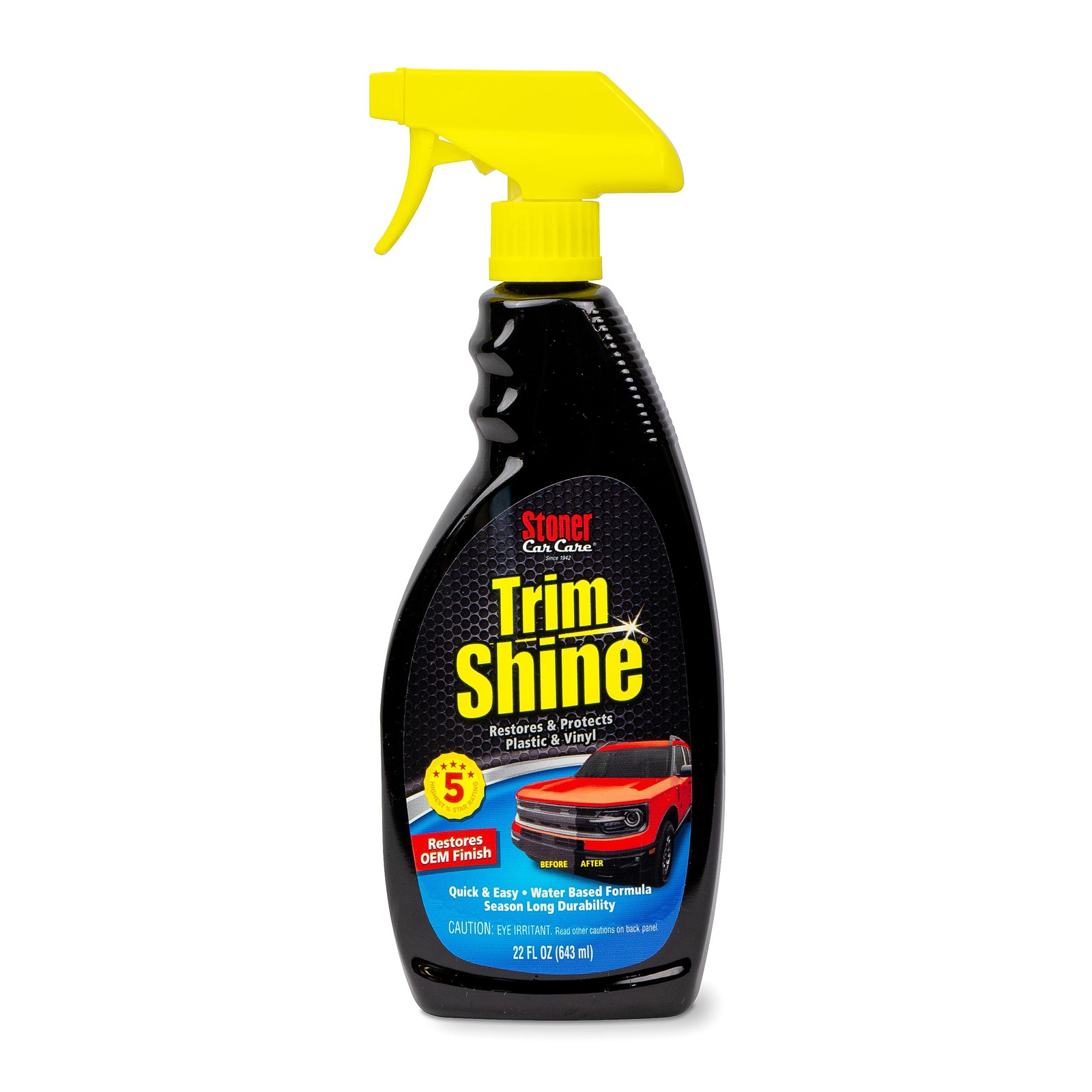Stoner Car Care Trim Shine Protectant 22oz Revives Interior Exterior Trim