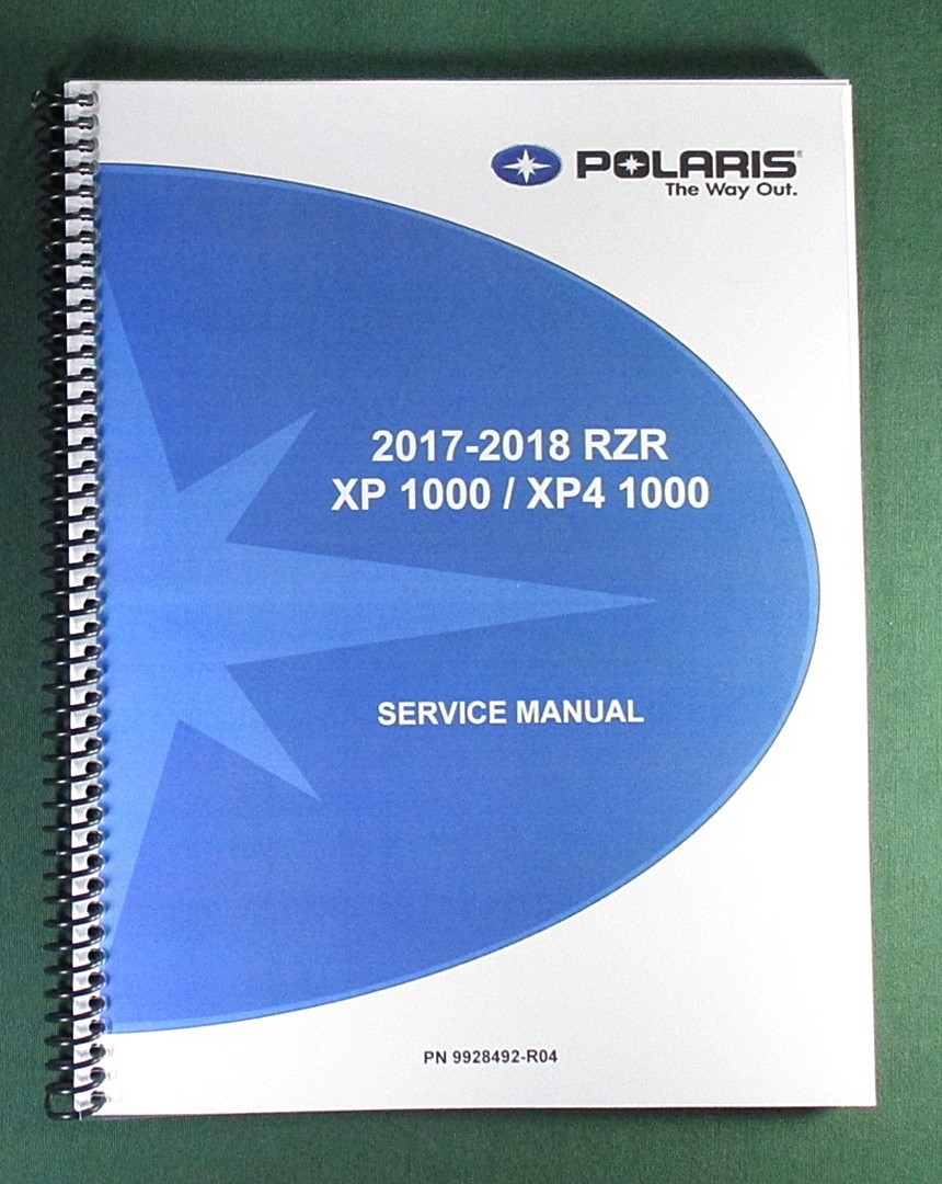 2017-2018 Polaris RZR XP 1000 Service Manual: w/ Protective Covers