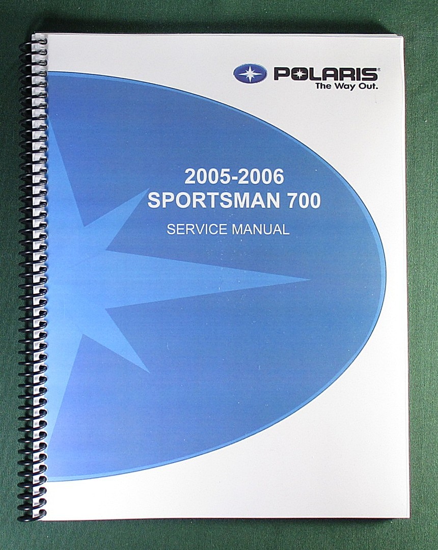 2005-2006 Polaris Sportsman 700 Service Manual: 296 Pages & Protective Covers