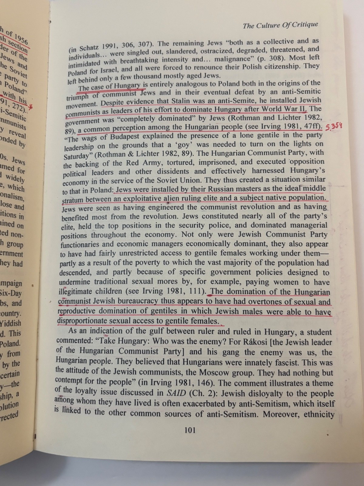 The Culture of Critique: An Evolutionary Analysis of Jewish Involvement in Twent
